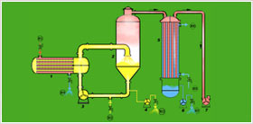 Single Effect Forced Circulation Evaporator